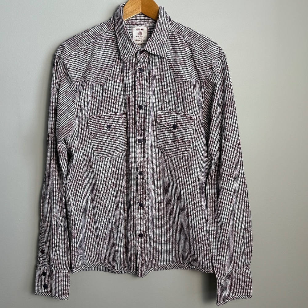 Jack & Jones Vintage Denim Men's Long Sleeve Button Up Shirt Size‎ X-Large Check